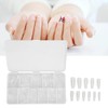 500 Piezas de Cubierta Completa de Uñas Falsas, Claras de