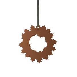 Kähler Urbania Gingerbread Garland, Ceramic Wreath, Made of Stoneware, Diameter: 18.50 cm, Scandinavian Christmas Decoration