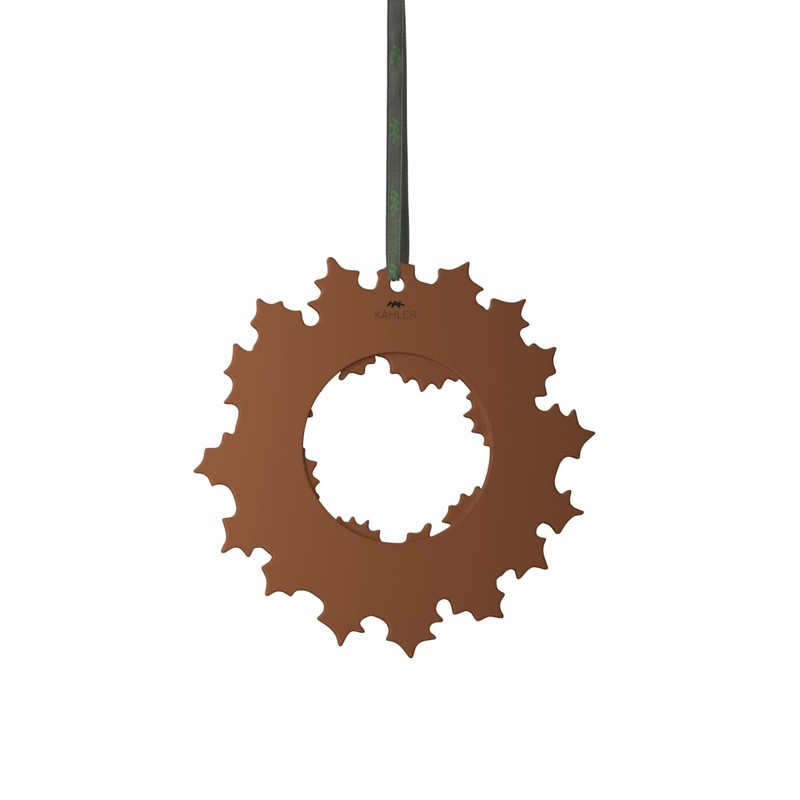 Kähler Urbania Gingerbread Garland, Ceramic Wreath, Made of Stoneware, Diameter: