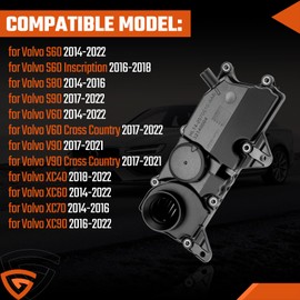 GEARMEISTER PCV Valve Oil Trap w/Gasket for 2014-2021 Volvo XC90 XC60 S60 S80 S90 V60 V90 XC40 XC70 2.0L 4 Cylinder Replace 32140004 32242753 31430923 31670210 31316184