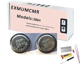 EXMUMCMR Z52H Battery,Compatible with Sony Headset Battery for LinkBuds S WFLS900N/B Bluetooth Earphone Battery 3.85V 55mAh(2PCS)+Tools