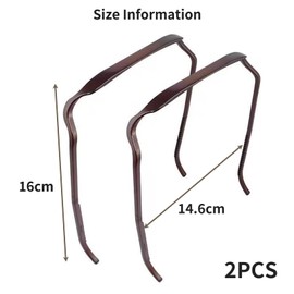 BRIOTA 2PCS Square Headbands, Plastic Sunglasses Headband, Curly Hair Headbands, Brown Sun Headband, Unisex Hairstyle Fixing Tool for Curly Thick Hair