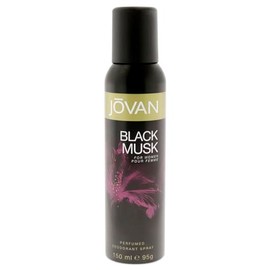 Jovan Deodorant Spray for Women, Black Musk, 5 Ounce