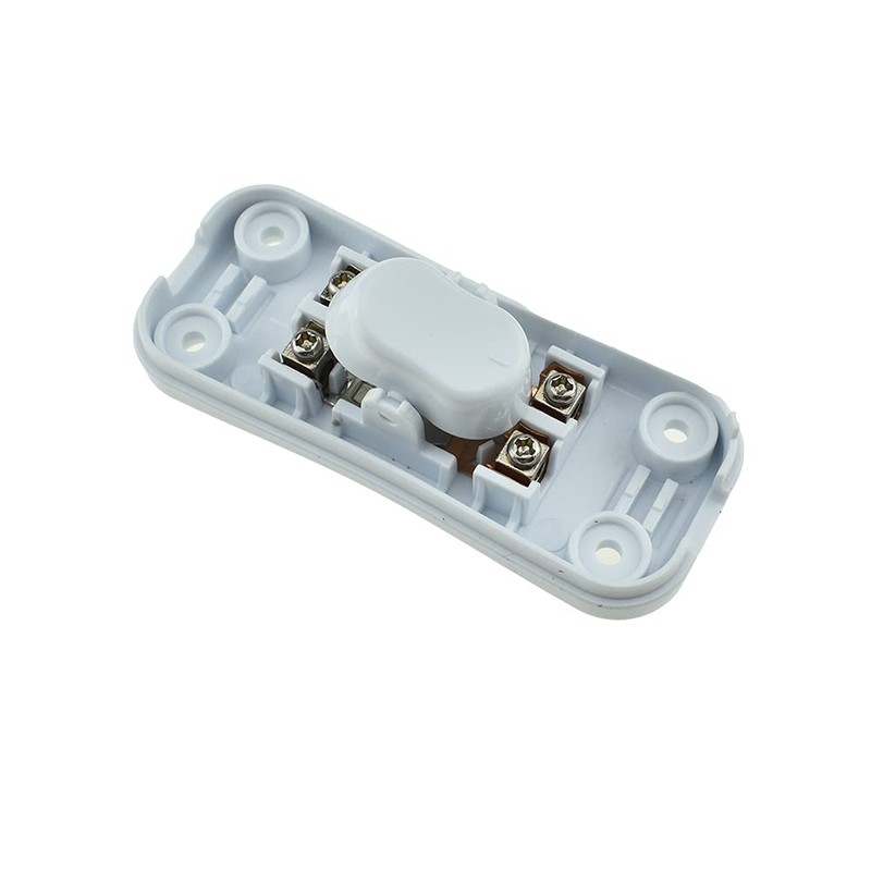 Hahiyo 2A 250V Inline Cord Switch Rocker Button Double Pole
