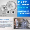 2" x 72" Belt Grinder Wheel Set Complete Wheel Kit