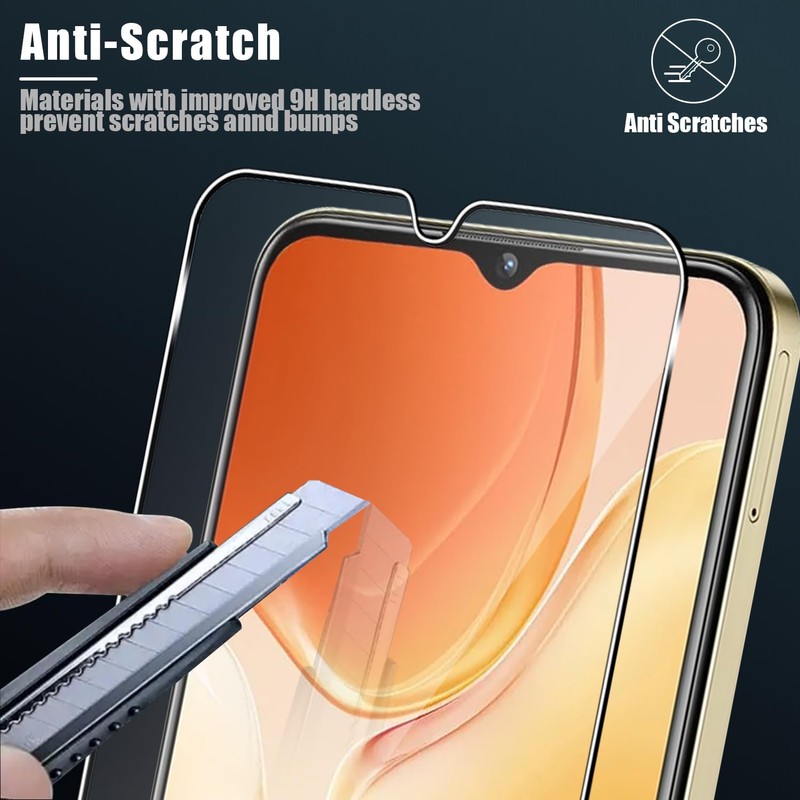 Holilo für OUKITEL C1 Schutzfolie für Panzerglas,2 Stück No-Bubble Anti-Kratzen