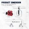 Car Brake Line Flaring Tool Kit,Brake Flare Tool Kit Contains