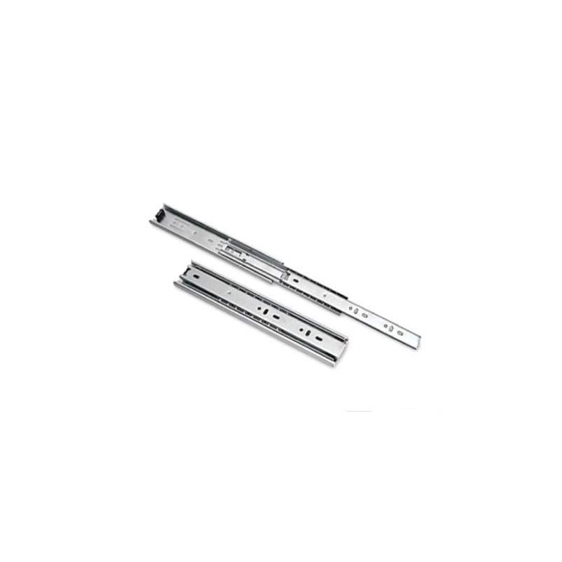 Merriway BH07433 (2 Pcs) Drawer Runner Slides, Ball Bearing Double
