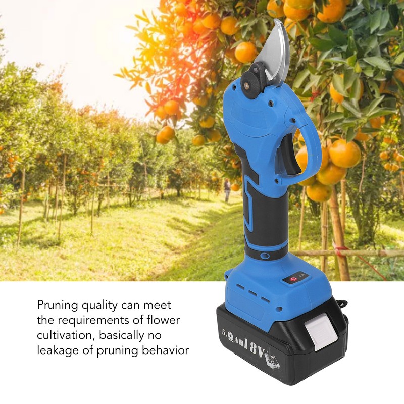 Cordless Electric Pruning Shear Low Noise Ergonomic Handle High Carbon