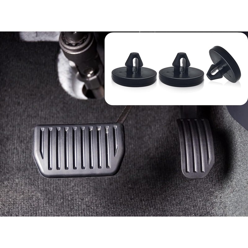 Ajxn 4 PCS Brake Pedal Pad and Light Switch Stopper