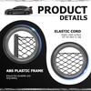 4 Pcs Storage Nets for Campervans, Elastic Trunk Storage Bag