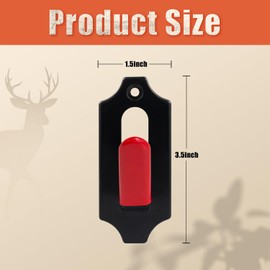 MSSOHKAN 6 Pack European Mount Skull Hanger Deer Skull Mount for Deer Mule Antelope Coyote and Small Game Animals with Silicone Protector Red