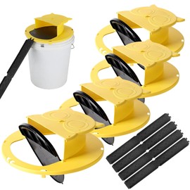 4 Pack Mouse Rat Trap Bucket,5 Gallon Mouses Rat Traps Indoor for Home,Reusable Mouse Catching Tool-Owl Style, Bucket Lid Rat Traps Indoor Outdoor[5 Gallon Buckets is NOT Included]