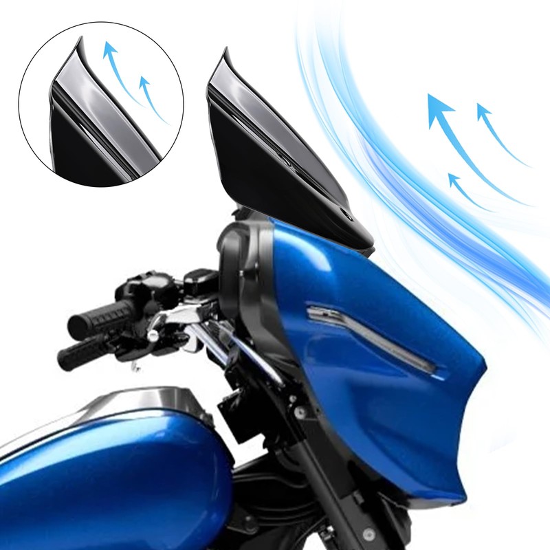 10" Windshield Windscreen Wind Splitter Compatible with Harley CVO Street