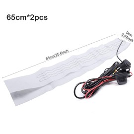 AUTOXBERT Car Winter Universal Heated Steering Wheel Cover Kit Diy Heating Warm Pad Blue Lamp Switch Winter Hand Warmer 12V