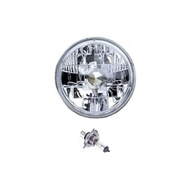 OCTANE LIGHTING 7" Crystal Clear Halogen Headlight Headlamp Light Bulb Fits: Harley Motorcycle