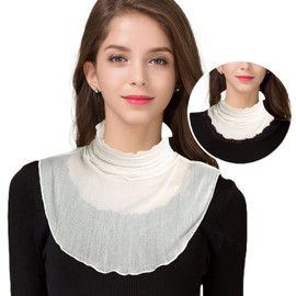 [sanctrifolium] シルク 100％ ネックカバー ネックウォーマー スヌード 紫外線対策 冷え防止 日焼け対策 絹 首カバー (ホワイト)