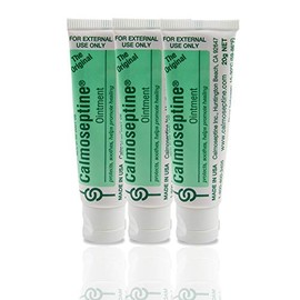 Calmoseptine Ointment. Soothing Menthol Relief for Skin Irritations. 20 gram Travel Size Tube, 3 Pack
