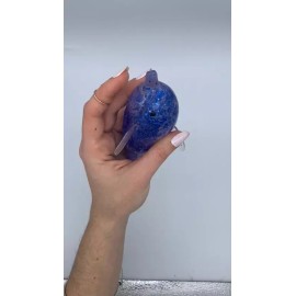 trendy squishy toy shiny blue dolphin to relax