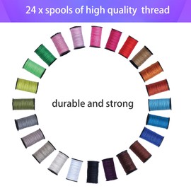 AUERVO Mini Sewing Kits, Needle and Thread Kit with Basic Sewing Supplies and Accessories, Travel Portable Sewing Kit for Emergency Repairs, Home, Hand Sewing Set for Beginners,Adults (Flamingo)