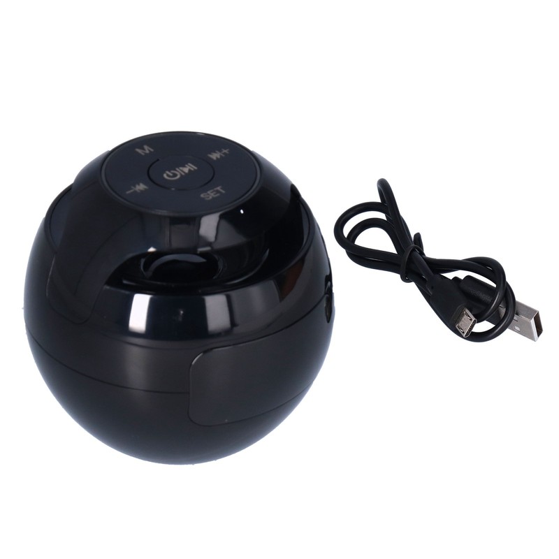 Multifunctional Bluetooth 5.0 Alarm Clock Speaker Rechargeable Ball Shape Portable