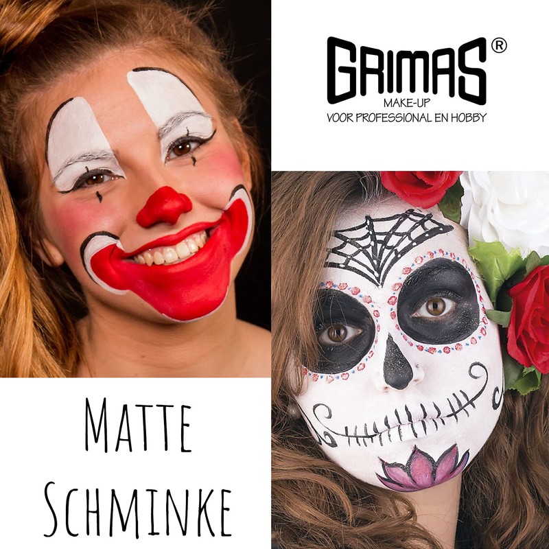 Grimas Professional Make-Up Palette Water Make-Up, Matte Basic Colours, 6
