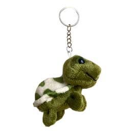LEEINTO Cartoon Plush Turtle Charm Keychains Sweet Cute Pendant Car Keyring Backpack Decoration Fashion Jewelry For Women Girls
