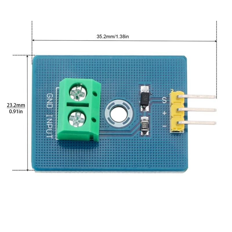 DiGiYes 5Pcs 3.3V/5V Analog Ceramic Piezo Vibration Sensor Module Fit