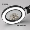 10X USB LED Magnifying Lamp with Clamp, 72 LEDs, Short