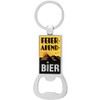 GRUSS & CO Bottle opener motif "Feierabend Bier", key ring,