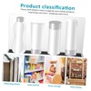 NUOLUX 6pcs L Shape PVC Clear Plastic Convenience Store Display