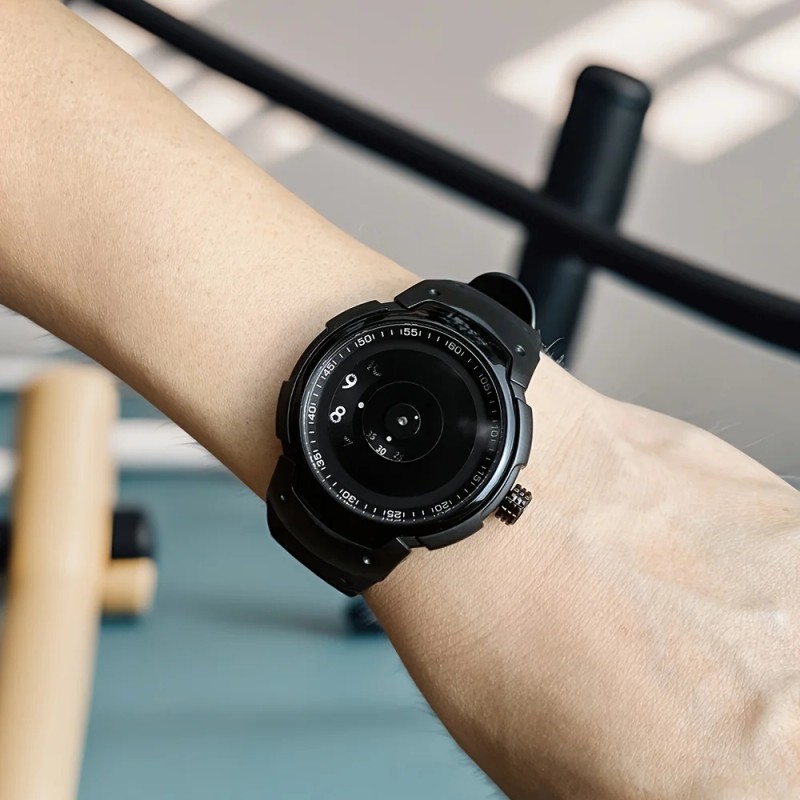 Sports Style Quartz Watch, Creative Design, Round Dial, Electronic Movement,