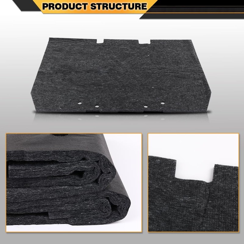 CNNELL Hood Insulation Pad 1/2" with Clips Compatible with Range