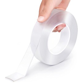 Ragirno Cinta Doble Cara Transparente de alta fijación. | 3 Metros | Nano tape multiusos reusable y lavable. Cinta Adhesiva Doble Extra Fuerte para todo tipo de superficie. Double Sided Tape