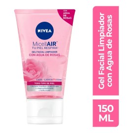 Gel Facial Limpiador Nivea Agua De Rosas 150 Ml