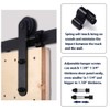 CCJH 4FT Ceiling Mount Bracket Sliding Barn Door Hardware Kit