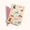 Punch Studio Molly & Rex Flower Pets Cats Note Cards