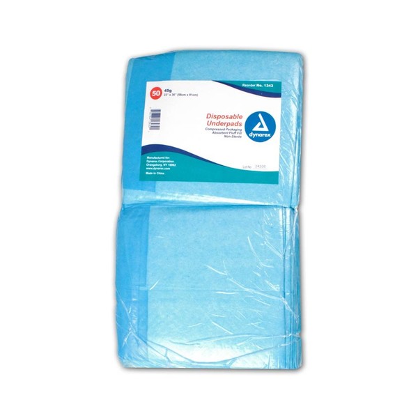 MCK13433101 - Underpad Chux 23 X 36 Inch Disposable Fluff / Polymer Heavy Absorbency