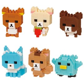 Nanoblock Mini Nano Rilakkuma Vol.2 (Box) NBMC_36S 1 Box = 6 Pieces, Total of 6 Types