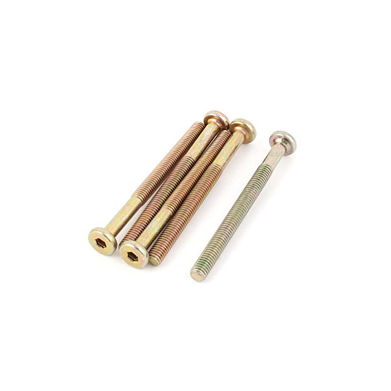 uxcell M6 x 70mm Threaded 1mm Pitch Hex Socket Head