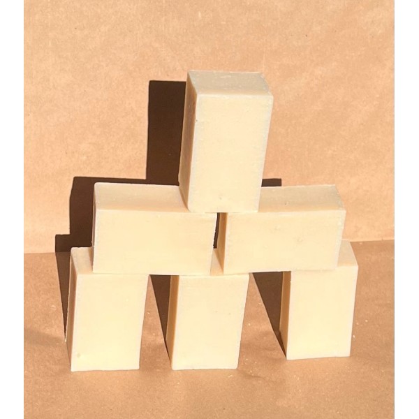 Homemade Lot of 6 Handmade Shea Butter Soap Bars -