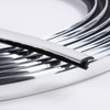 SBWLKJ 1/2"(12mm) Chrome T-Molding Edge Trim 22FT Flexible Polyethylene Center