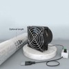 Smoke Absorber Fume Extractor Fan USB Adjustable Speed Solder Pipe