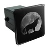Graphics and More Wolf Howling Moon Silhouette Tow Trailer Hitch Cover Plug Insert 2"