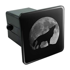 Graphics and More Wolf Howling Moon Silhouette Tow Trailer Hitch Cover Plug Insert 2"