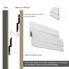 French Cleat Picture Hanger 2 Inches Aluminum Z Hanger Supports