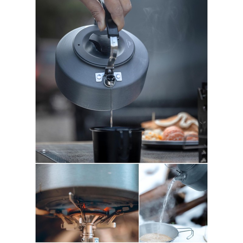 CAMPINGMOON Camping Kettle 1L Portable Ultra-Light Coffee Tea Pot S1000