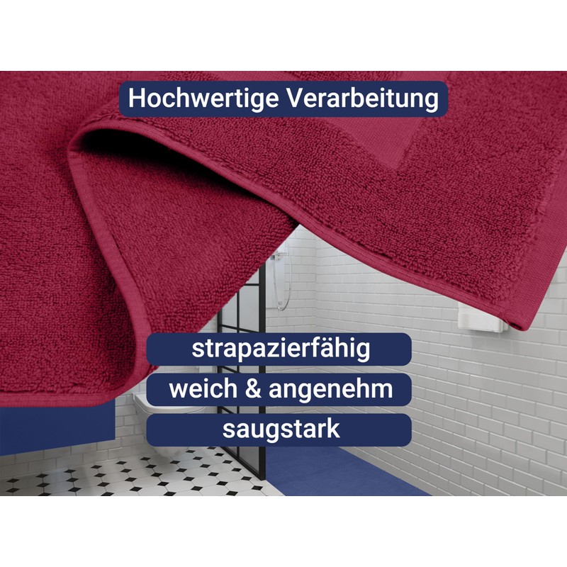 Marie´s Home Classic Shower Mat for Shower, Bath and Toilet