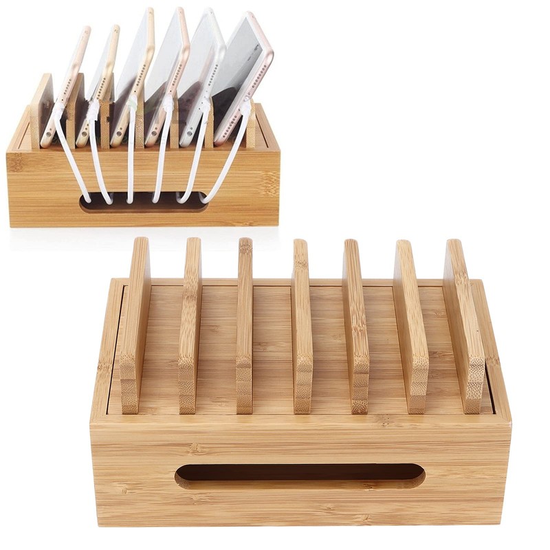 Generic Charging Station, 6 Port Multiple Device Docking Station Retro