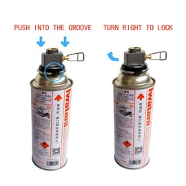 Butane Gas to EN417 Lindal Valve Canister Refill Adapter Gas Saver Isobutane Fill Camping Gas Canister Adapter